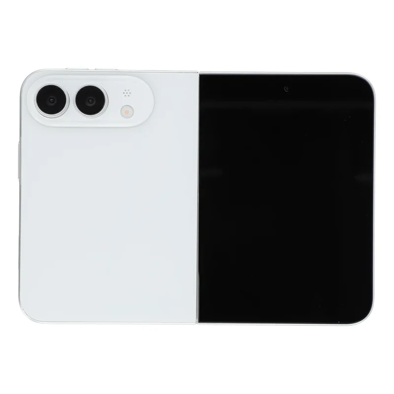 For iPhone Fold Sort Skærm Falsk Telefonmodel Ikke Rigtig Smartphone Display (uden Logo) - Hvid