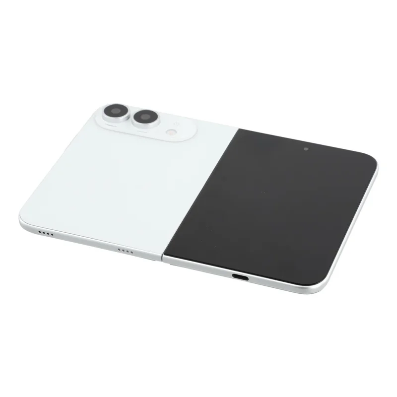 For iPhone Fold Sort Skærm Falsk Telefonmodel Ikke Rigtig Smartphone Display (uden Logo) - Hvid