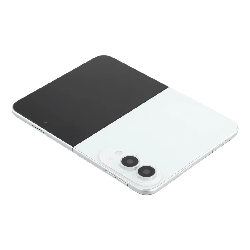 For iPhone Fold Sort Skærm Falsk Telefonmodel Ikke Rigtig Smartphone Display (uden Logo) - Hvid