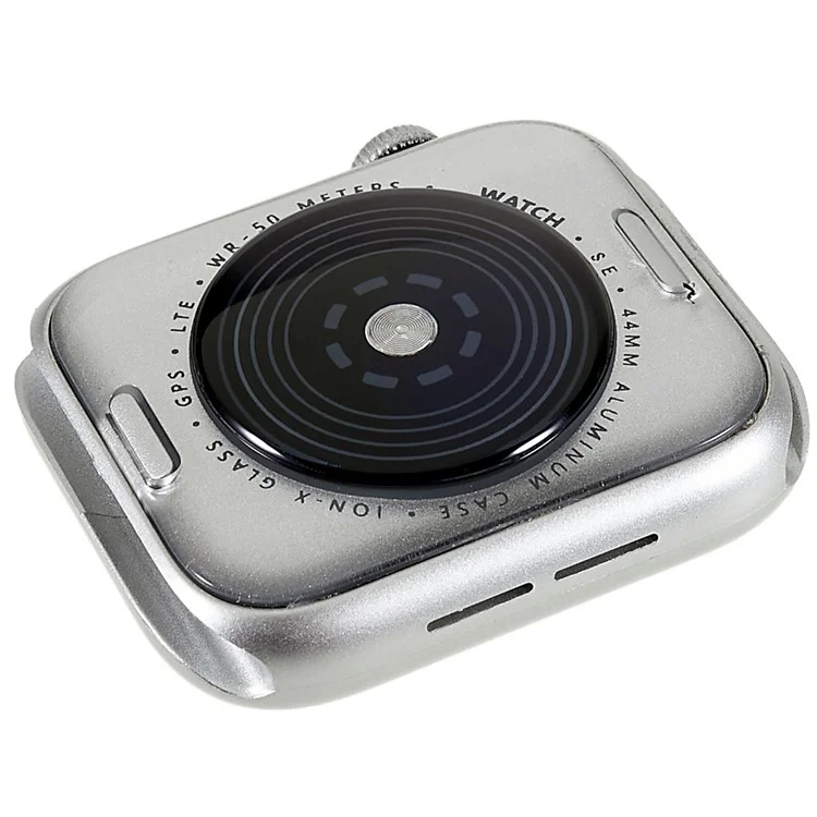 Pour Apple Watch SE 44mm Non Fonctionnel Factice Faux Watch Écran Couleur Modèle Copie Affichage de la Montre Casse-tête Jouet - Argent