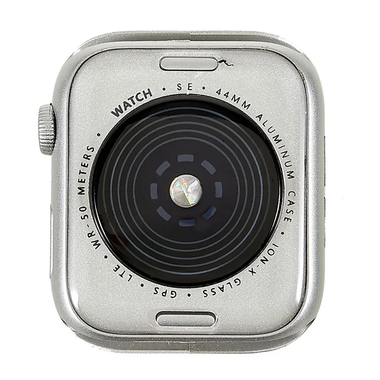 Pour Apple Watch SE 44mm Non Fonctionnel Factice Faux Watch Écran Couleur Modèle Copie Affichage de la Montre Casse-tête Jouet - Argent