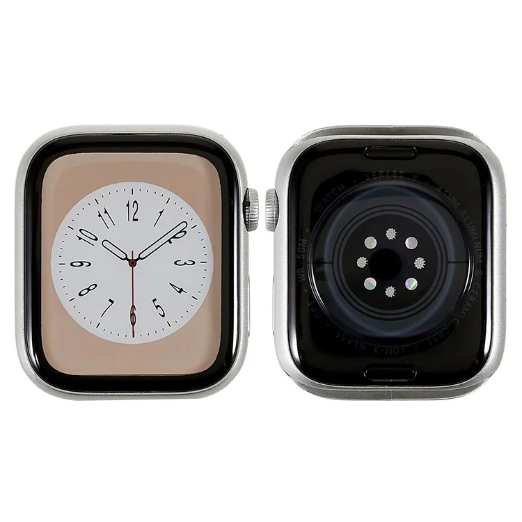 For Apple Watch Series 8 45mm Replica Watch Model Color Screen Dummy Watch Display On Shop Prank Fake Watch Model - Silver