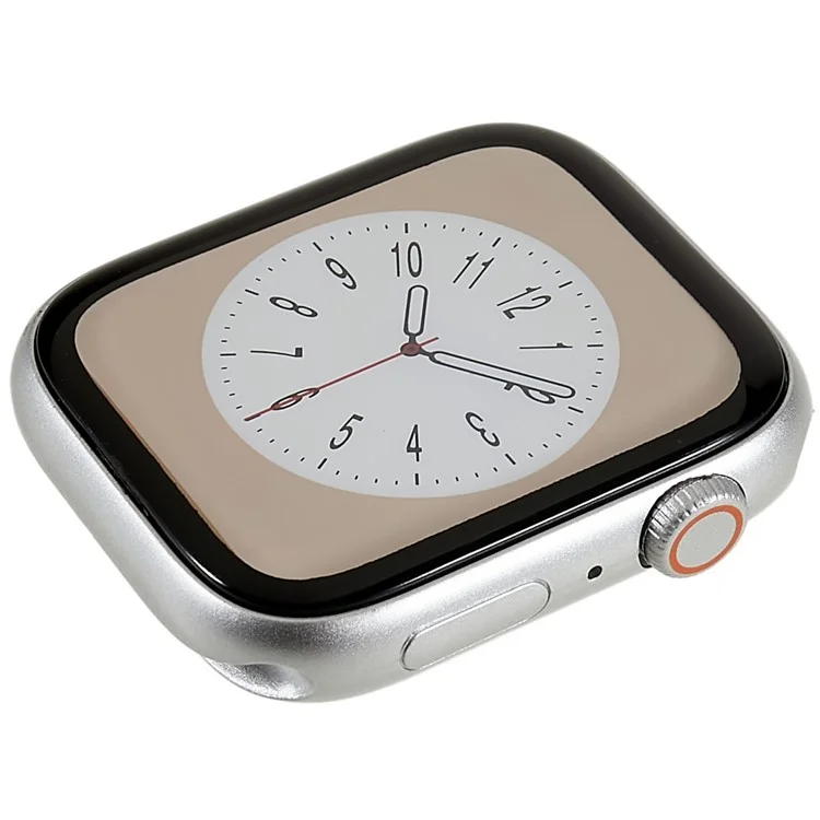 For Apple Watch Series 8 45mm Replica Watch Model Color Screen Dummy Watch Display On Shop Prank Fake Watch Model - Silver