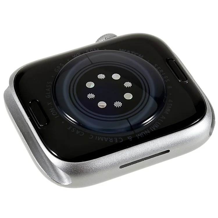 For Apple Watch Series 8 45mm Replica Watch Model Color Screen Dummy Watch Display On Shop Prank Fake Watch Model - Silver