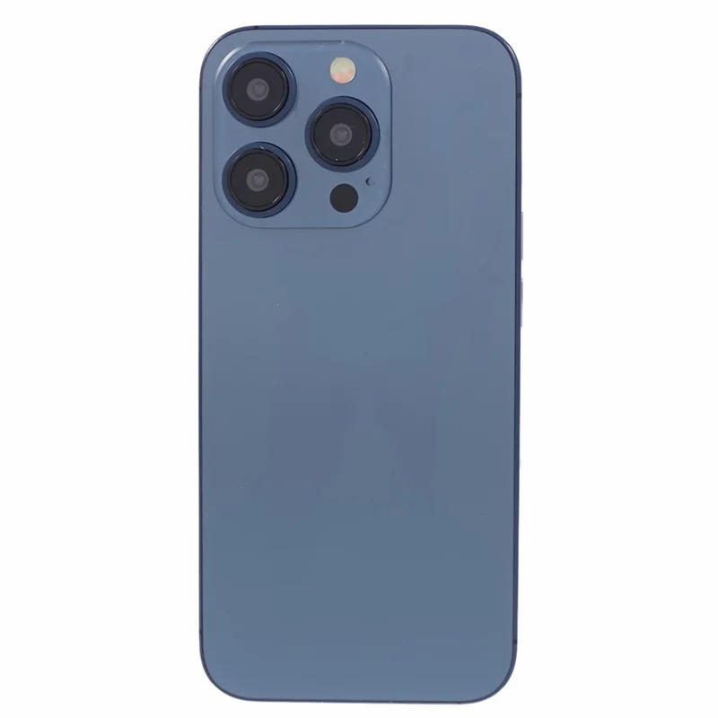 For iPhone 15 Pro Max Dummy Fake Phone Display Model Non-Working Phone Model Toy (Without Logo) - Blue Titanium