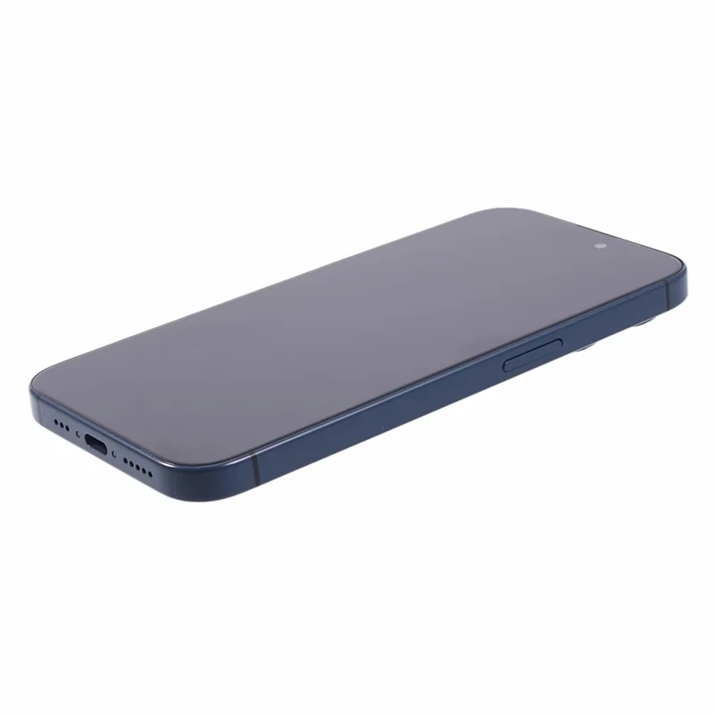 For iPhone 15 Pro Max Dummy Fake Phone Display Model Non-Working Phone Model Toy (Without Logo) - Blue Titanium