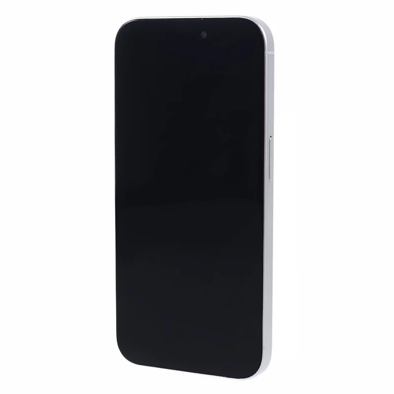 For iPhone 15 Pro Max Dummy Fake Phone Display Model Non-Working Phone Model Toy (Without Logo) - White Titanium