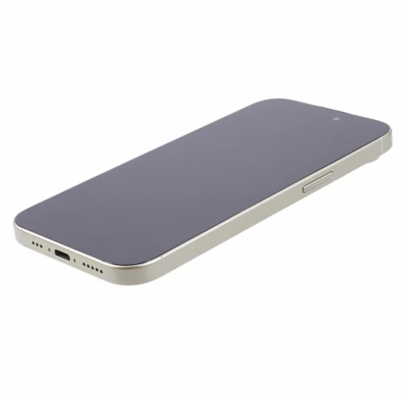 For iPhone 15 Fake Toy Phone Non-Working Dummy Phone Display Model (Without Logo) - Yellow