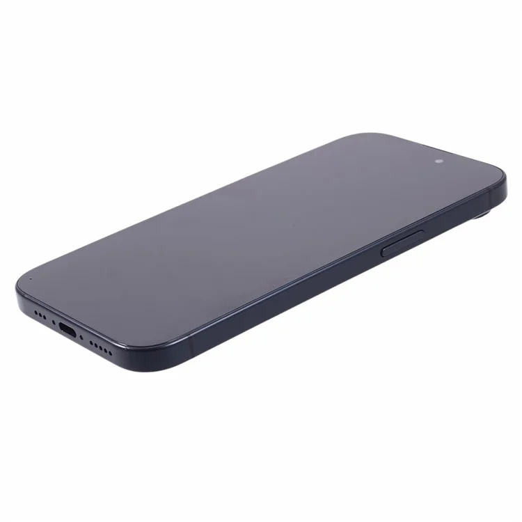 Pour iPhone 15 Faux téléphone factice Non Fonctionnel Modèle de téléphone d'affichage Jouet (Sans logo) - Noir