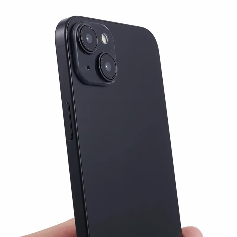 For iPhone 15 Fake Dummy Phone Display Model Non-Working Color Screen Phone 1:1 Scale (Without Logo) - Black