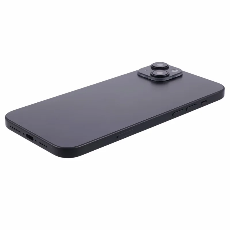 For iPhone 15 Plus Color Screen Dummy Fake Phone Model Non-Working Replica 1:1 Phone (Without Logo) - Black