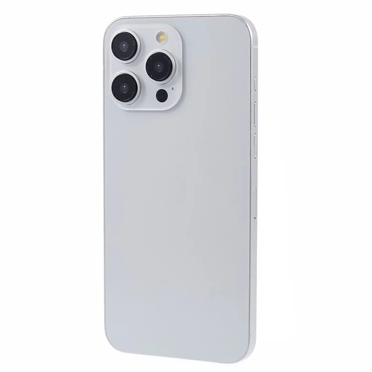 Per iPhone 15 Pro Max Replica Dummy Phone Display Fake 1:1 Scale Non-Working Model Toy (Senza Logo) - Titanio Bianco