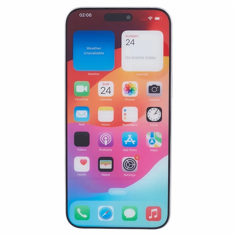 Per iPhone 15 Pro Max Replica Dummy Phone Display Fake 1:1 Scale Non-Working Model Toy (Senza Logo) - Titanio Bianco