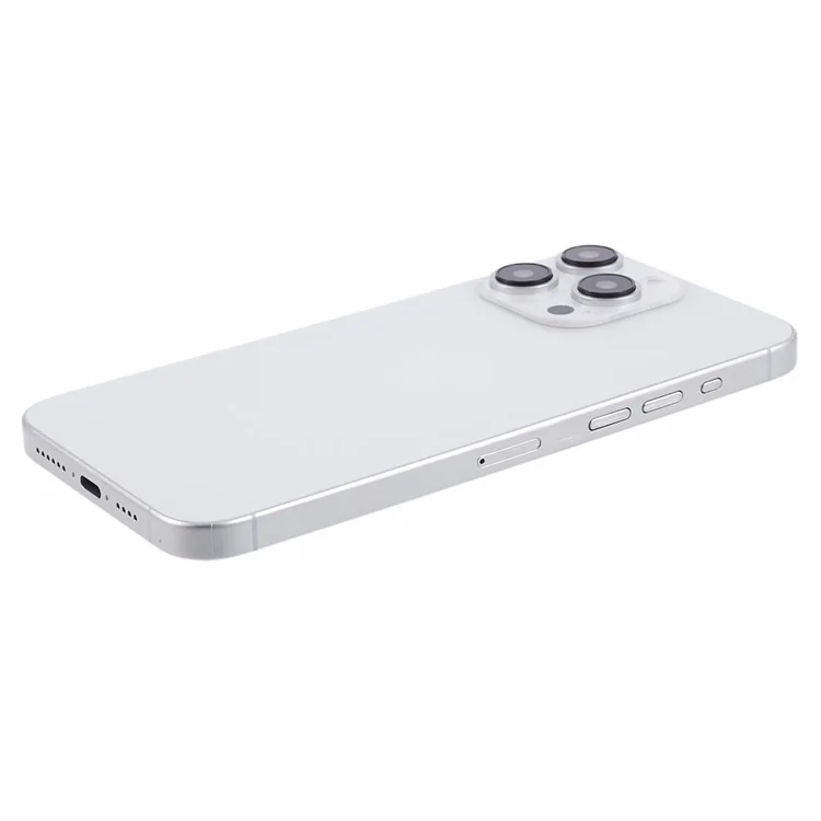 Per iPhone 15 Pro Max Replica Dummy Phone Display Fake 1:1 Scale Non-Working Model Toy (Senza Logo) - Titanio Bianco