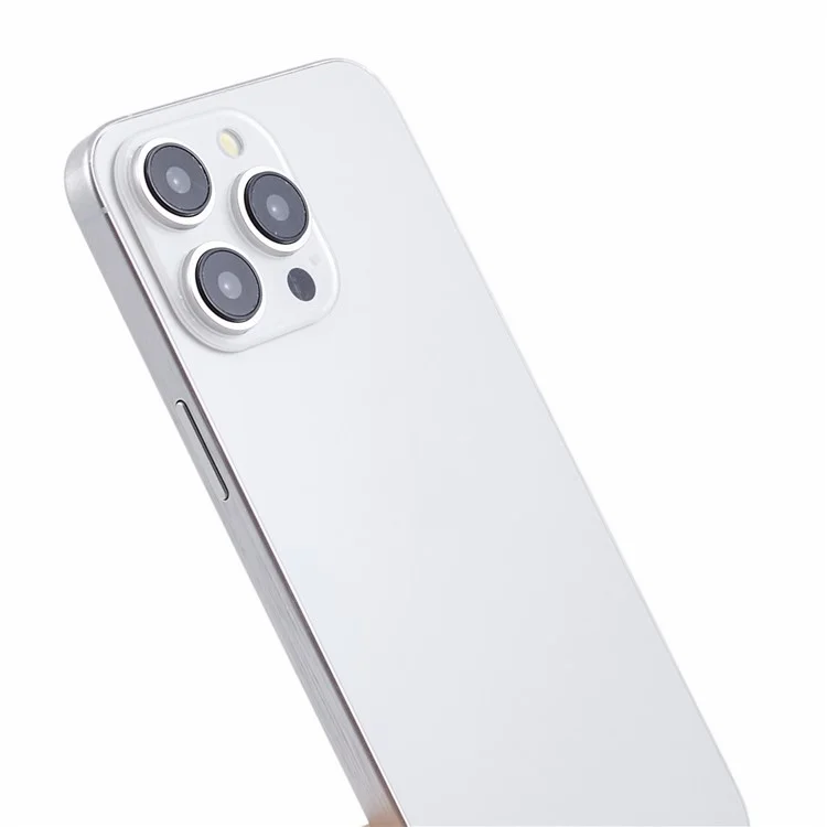 Per iPhone 15 Pro Max Replica Dummy Phone Display Fake 1:1 Scale Non-Working Model Toy (Senza Logo) - Titanio Bianco