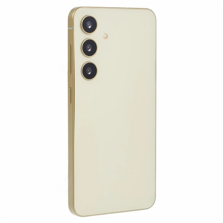 For Samsung Galaxy S24 Dummy Phone Model Non-Working Fake Phone Display Model Toy (Without Logo) - Amber Yellow