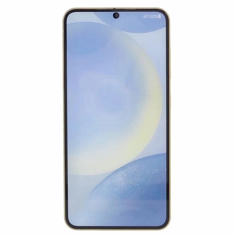 For Samsung Galaxy S24 Dummy Phone Model Non-Working Fake Phone Display Model Toy (Without Logo) - Amber Yellow