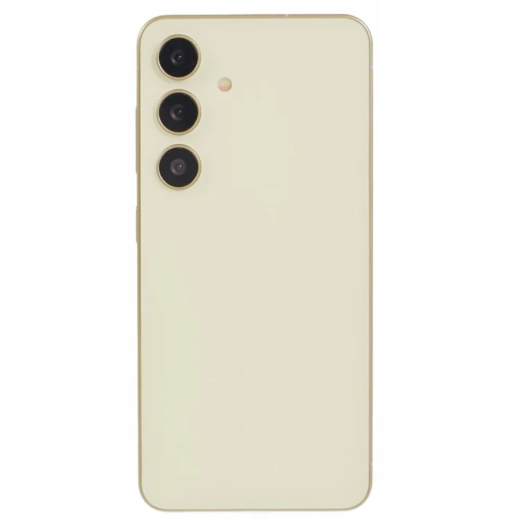For Samsung Galaxy S24 Dummy Phone Model Non-Working Fake Phone Display Model Toy (Without Logo) - Amber Yellow