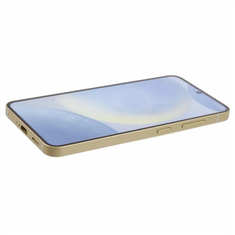 For Samsung Galaxy S24 Dummy Phone Model Non-Working Fake Phone Display Model Toy (Without Logo) - Amber Yellow
