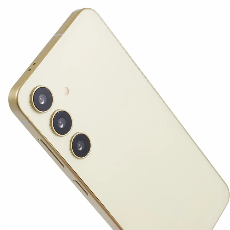 For Samsung Galaxy S24 Dummy Phone Model Non-Working Fake Phone Display Model Toy (Without Logo) - Amber Yellow