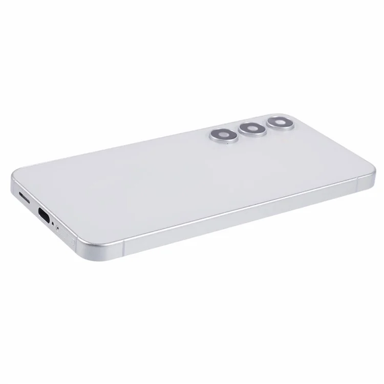 For Samsung Galaxy S24 Dummy Phone Model Non-Working Fake Phone Display Model Toy (Without Logo) - Marble Grey
