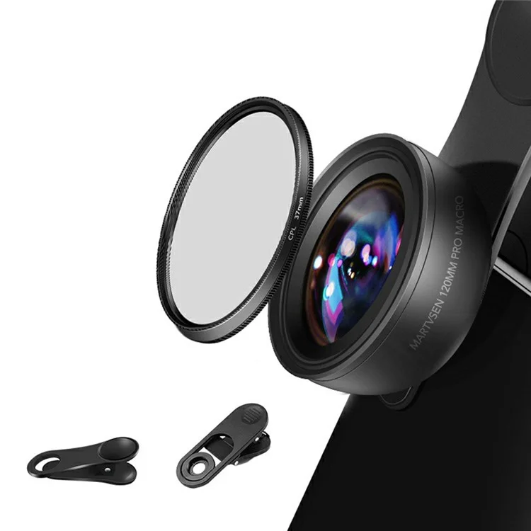 MARTVSEN M1 10X Magnification Universal Distortion Free HD Macro Lens for Smartphones - CPL
