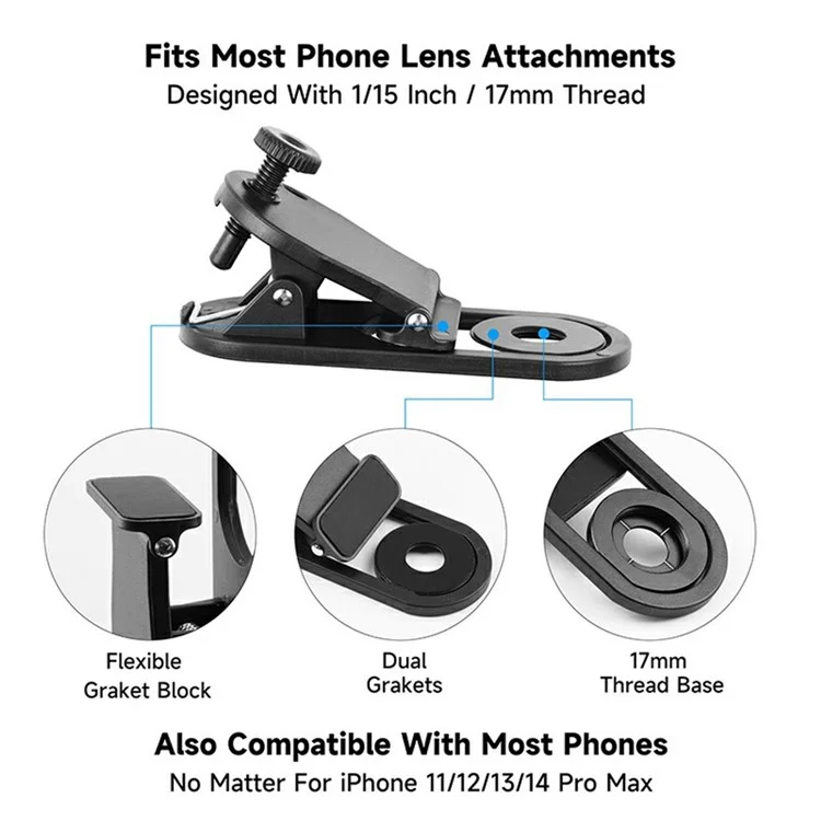 MARTVSEN M1 10X Magnification Universal Distortion Free HD Macro Lens for Smartphones - CPL