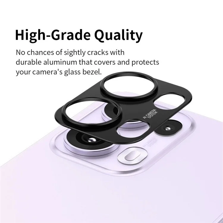 WANLONFENG LHJ Series For Oppo Reno13 Pro 5G Metal Camera Lens Protector Integrated Lens Film