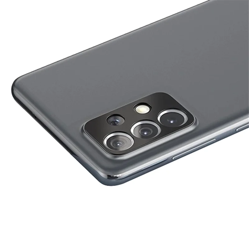 Protector de lente de cámara WANLONFENG Serie LHJ para Samsung Galaxy A73 5G / A53 5G / A33 5G Cubierta protectora de lente hueca de metal con paño de limpieza de lente