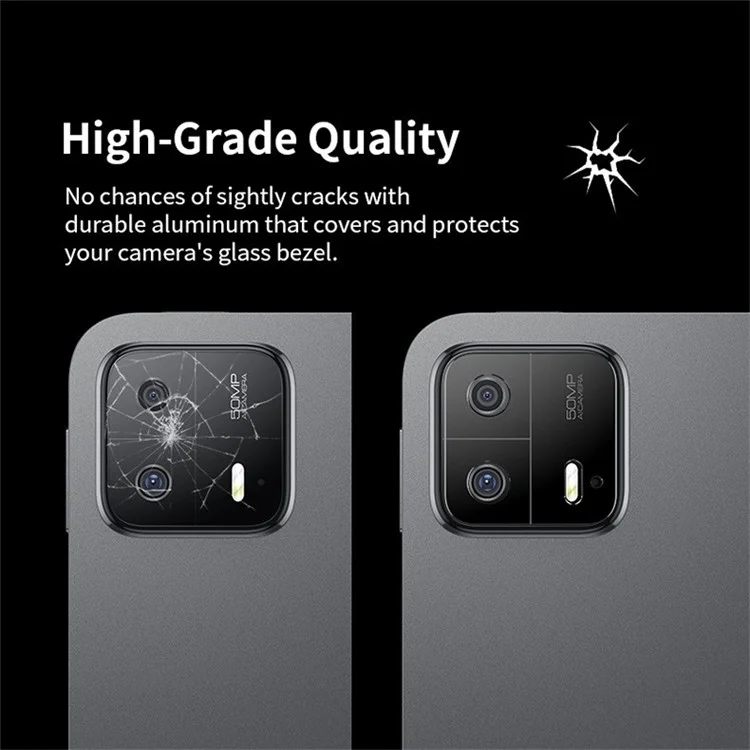 WANLONFENG Serie LHJ Para Xiaomi Pad 6 Max 14 Protector de Lente de Cámara de Metal Hueco con Paño de Limpieza de Lente