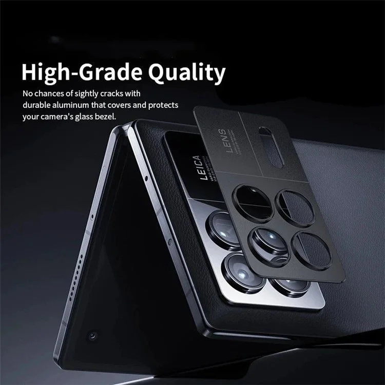 WANLONFENG LHJ Série Pour Xiaomi Mix Fold 3 5G Protecteur de Lentille de Caméra en Métal Ajouré avec Chiffon de Nettoyage d'Objectif