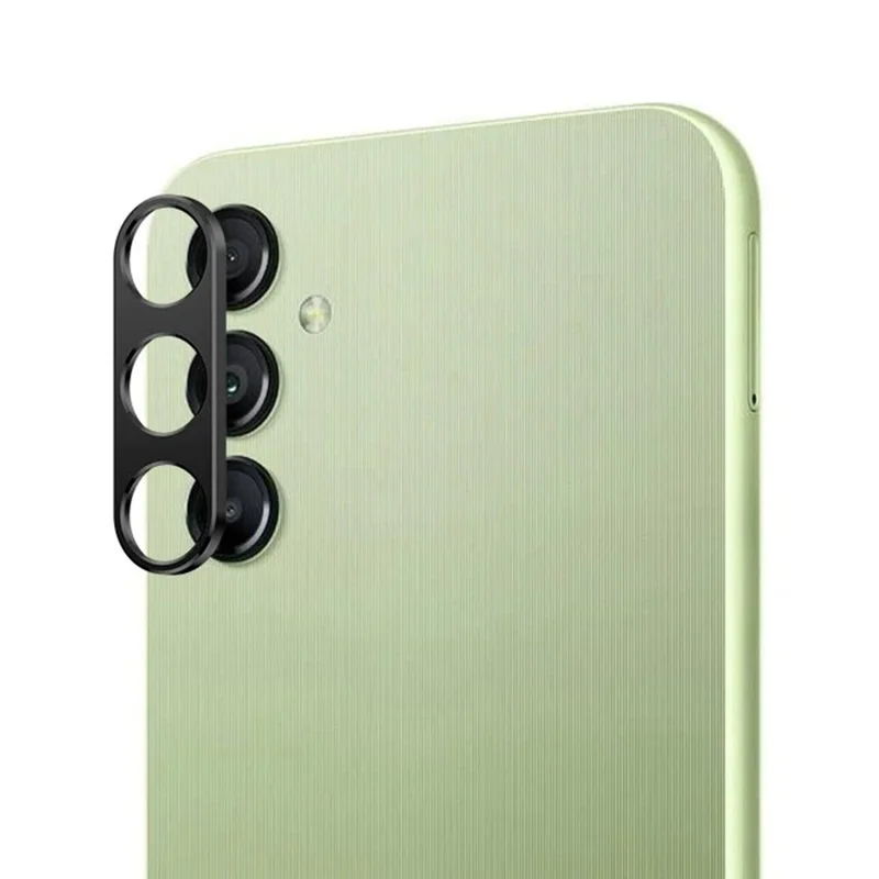 WANLONFENG Série LHJ Pour Samsung Galaxy A54 5G Protecteur de lentille de caméra en métal perforé avec chiffon de nettoyage de lentille