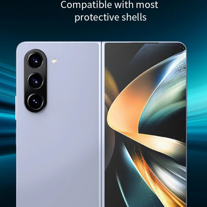 WANLONFENG LHJ Series For Samsung Galaxy Z Fold5 5G Metal Camera Lens Protector Integrated Lens Film