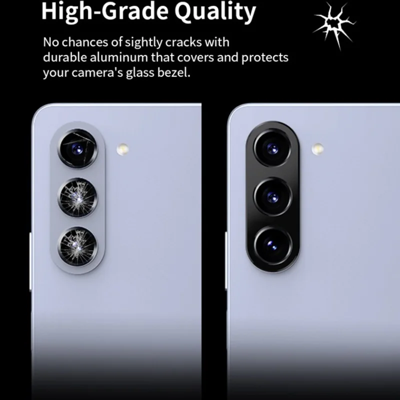 WANLONFENG LHJ Series For Samsung Galaxy Z Fold5 5G Metal Camera Lens Protector Integrated Lens Film