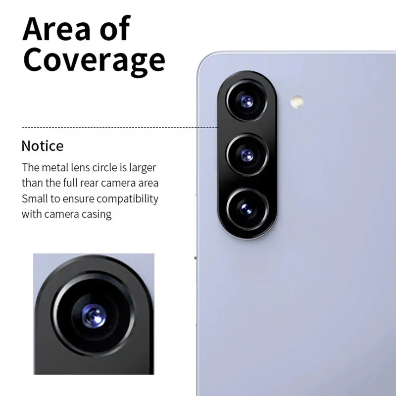 WANLONFENG LHJ Series For Samsung Galaxy Z Fold6 5G Metal Camera Lens Protector Integrated Lens Film