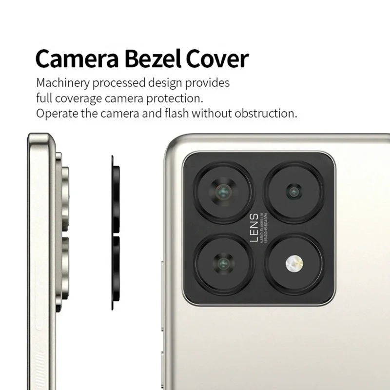 WANLONFENG LHJ Series For Xiaomi 14T Pro Metal Camera Lens Protector Integrated Lens Film
