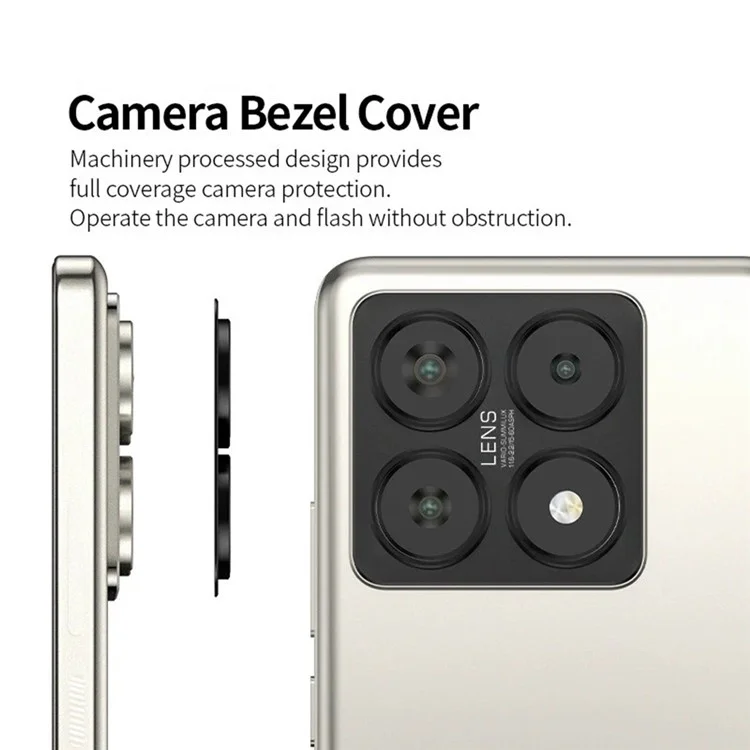 WANLONFENG LHJ Series For Xiaomi 14T Metal Camera Lens Protector Integrated Lens Film