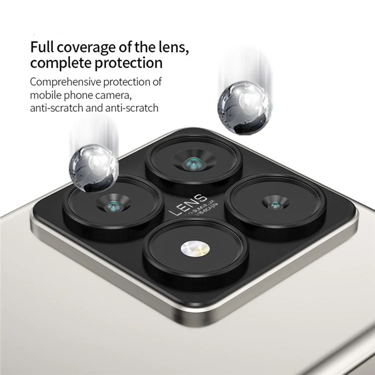 WANLONFENG LHJ Series For Xiaomi 14T Metal Camera Lens Protector Integrated Lens Film