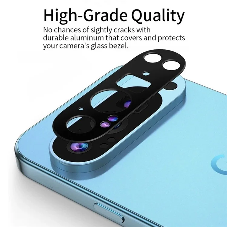 WANLONFENG LHJ Series For Google Pixel 9 Pro Metal Camera Lens Protector Integrated Lens Film