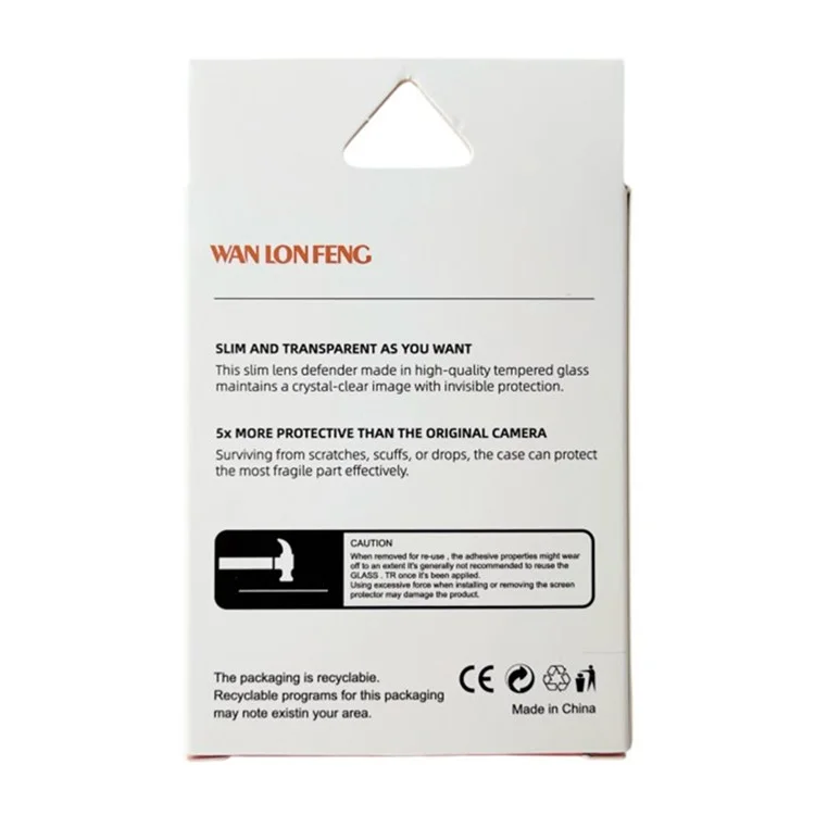 WANLONFENG For iPhone 14 Pro Max  /  14 Pro Camera Lens Protector Tempered Glass Lens Film with Metal Frame Rhinestone Decor - Silver