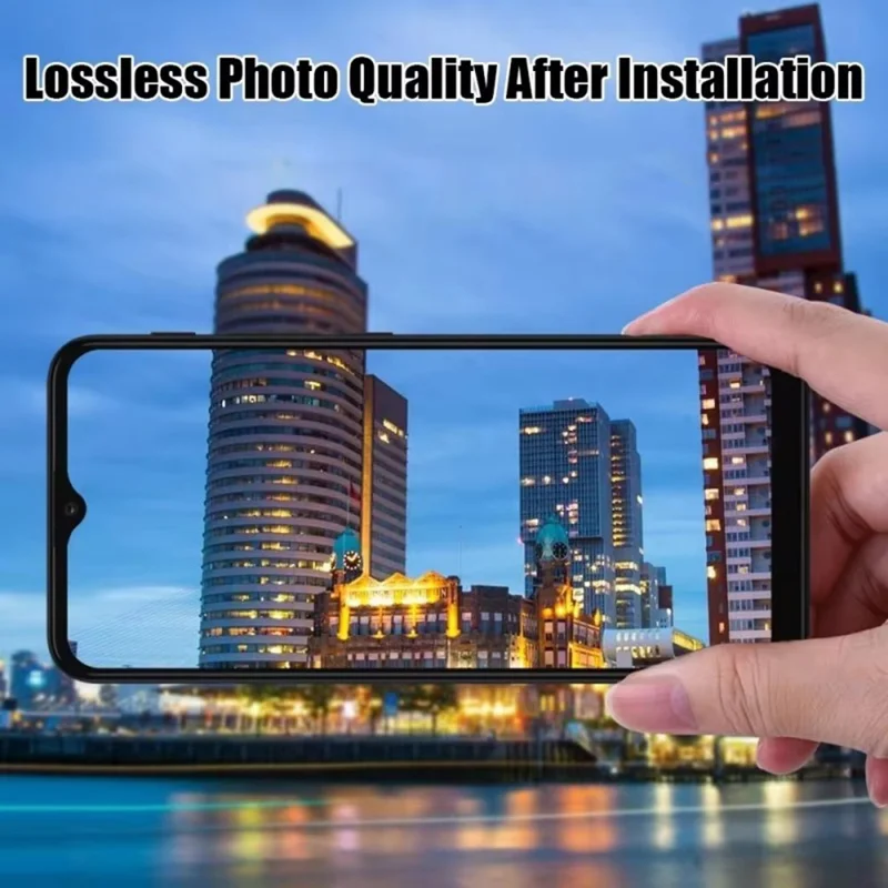 WANLONFENG For iPhone 16 Pro Max  /  16 Pro Camera Lens Protector Full Coverage HD Clear Lens Film with Cleaning Cloth