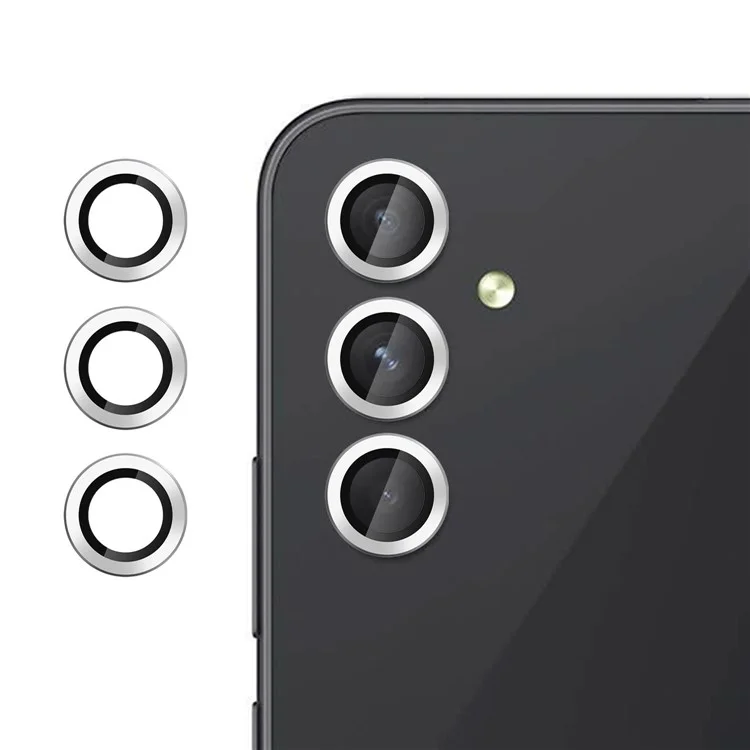 KALEBOL KLB-LPC002 Protector de Lente de Cámara para Samsung Galaxy A05s 4G - Cristal Templado Ultrafino Antiarañazos - Plateado