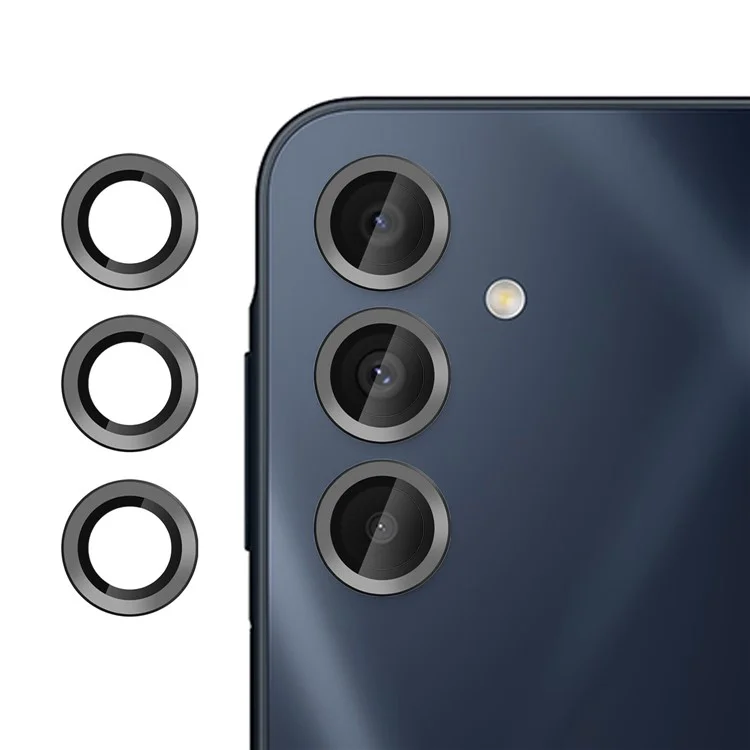 KALEBOL KLB-LPC002 Protetor de Lente para Samsung Galaxy A16 4G / 5G Película de Vidro Temperado Ultra Fina Anti-Risco - Preto