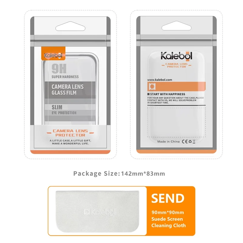 KALEBOL KLB-LPC001 For iPhone 13 Pro Max / 13 Pro One-Piece Phone Lens Film Clear Tempered Glass Lens Protector