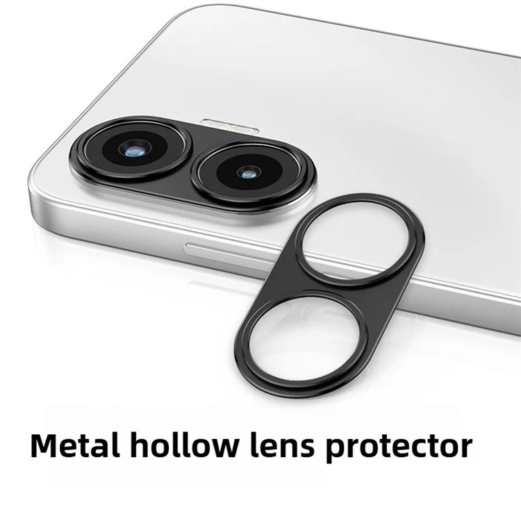 KALEBOL KLB-LPC005 For Xiaomi Redmi Turbo 4 Pro 5G Hollow Lens Protector Aluminum Alloy Phone Camera Bezel Cover