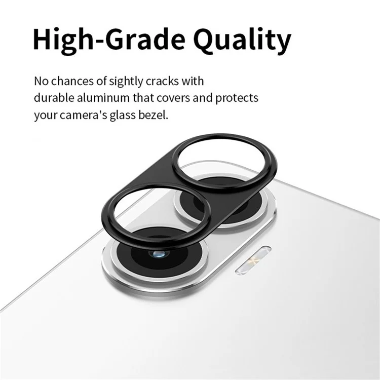 KALEBOL KLB-LPC005 For Xiaomi Redmi Turbo 4 Pro 5G Hollow Lens Protector Aluminum Alloy Phone Camera Bezel Cover