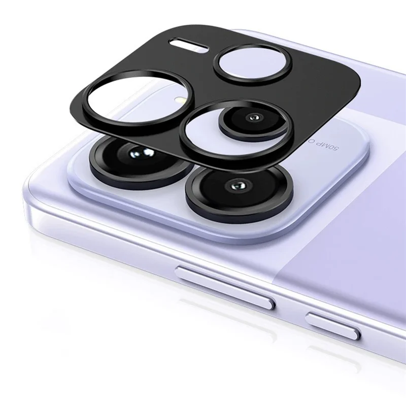 KALEBOL KLB-LPC005 For Xiaomi Redmi Note 14 5G Hollow Lens Protector Aluminum Alloy Phone Camera Bezel Cover