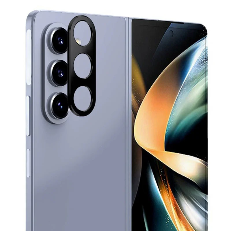 KALEBOL KLB-LPC005 For Samsung Galaxy Z Fold5 5G Hollow Lens Protector Aluminum Alloy Phone Camera Bezel Cover