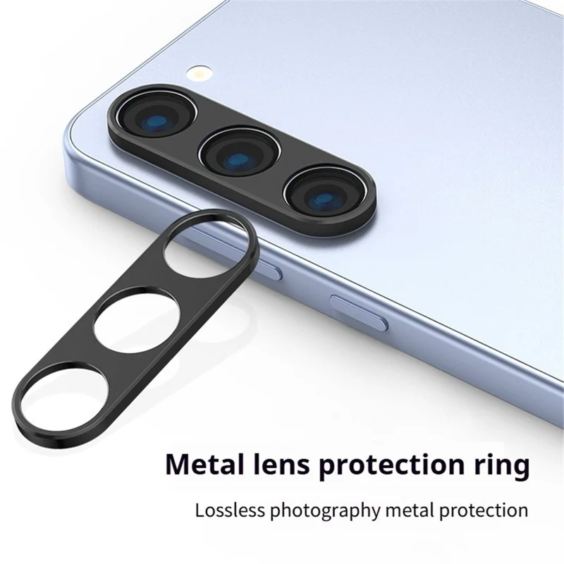 KALEBOL KLB-LPC005 For Samsung Galaxy Z Fold5 5G Hollow Lens Protector Aluminum Alloy Phone Camera Bezel Cover