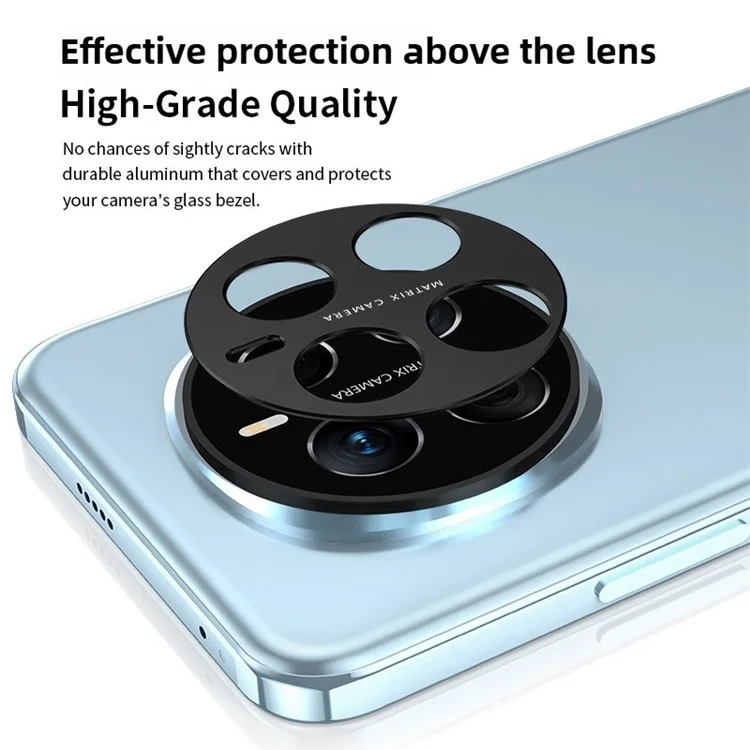 KALEBOL KLB-LPC005 For Honor Magic7 5G Hollow Lens Protector Aluminum Alloy Phone Camera Bezel Cover